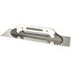 KOTARBAU® Tagliere in acciaio inox, 480 x 130 mm, spatola dentata, 8 x 8 mm, per colla, mastice per intonaco, spatola dentata