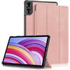 Yiernuo Custodia per Xiaomi Redmi Pad Pro 12.1 Pollici 2024 Tablet,Ultra Sottile Cover con Funzione Supporto e Auto Sveglia/Sonno,Oro rosa