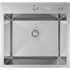 ANW HOME Lavello Cucina 1 Vasca 48x45 cm, Acciaio Inox 304
