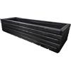 HolzGarden Fioriera in Legno con Tessuto Non Tessuto 100x30x40 cm cm Legno Massello Impregnato Colore Ebano Vaso da Esterno per Giardino Balcone e Terrazza, Resistente alle Intemperie, 80L