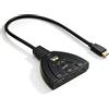 MIMISOLA Sdoppiatore HDMI, 3 in 1 Out Switch HDMI, 4K@30Hz Splitter HDMI, Supporta 4K 3D 1080P UHD HDCP 2.2, per HDTV, Xbox, PS3, PS4, Apple TV, Fire Stick, Proiettore, Monitor