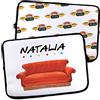 LolaPix Custodia per Laptop e Tablet. Personalizzato con Nome. MacBook/Acer/Dell/Samsung/HP. Custodia Macbook Air 13. Neoprene. Borsa Porta PC. Diverse Misure. Friends