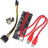 NUOBESTY Scheda Grafica Esterna Pcie 1x a 16x Cavo di Estensione Rosso in Rame e Pvc, Migliora le Prestazioni Grafiche per Computer e Laptop