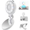 TELESIN Luce ad anello magnetico RGB 4 in 1 migliorata con specchio e supporto per cellulare, luce ricaricabile clip on portatile per iPhone, Samsung, TikTok, vlogging, trucco, fotografia,
