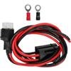 MIKMLYZE Cavo di alimentazione CC a 6 pin, 30 A, con fusibile 16 AWG, cavo a onde corte da 1 m, per Kenwood TS-50s, TS-60s, TS-140, TS-440, TS-450, TS-570, per ICOM IC-706, IC-718, Alinco DX-70T