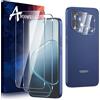 Anoowkoa 2+2 Pezzi Vetro Temperato per OPPO A6 Pro 4G/5G + Fotocamera Pellicola Protettiva,Protezione Schermo Anti Graffio Ultra Resistente