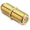 conecto connettore F, accoppiamento F, presa F su presa F, adattatore per prolungare i cavi dell'antenna/cavi coassiali, placcato oro