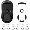 AYHYHLJZJ Set di 6 piedini adesivi per mouse compatibili con Logitech G Pro Wireless Gaming, piedini per mouse su misura, scorrevoli per mouse in nero, ultra veloci, arrotondati, basso attrito, durevoli