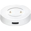 ComfyHarbor Dock di ricarica wireless per Huawei Watch GT/GT2, HONOR MagicWatch 2, per DREAM, stazione di ricarica USB portatile con cavo morbido, sicuro PC + base ABS, bianco (nero)