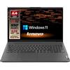 Lenovo Notebook SLIM 8 Gb DDR4, SSHD 1128Gb, cpu Amd A4 3020 di ultima generazione, Display HD da 15,6 pollici, web cam, 3usb, hdmi, bt, Win 11 Pro, Pronto All'uso, garanzia Italia