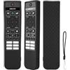 CTRLBETTER Cover in silicone per telecomando Philips SRC-3216-12 SRC-3216-06S SRC-3215-01 SRC-3215-06 TV telecomando custodia protettiva a prova di urti con cordino (nero)