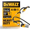 DEWALT Heavy Duty Cavo 4-in-1, Type C/MicroUSB/USB per iPhone 17/16/15 e iPad, Cavo di Ricarica USB-C All in One, Compatibile con HTC, LG, Samsung Galaxy, Android, iPad Pro, Micro-to-C, 1,8 m (Nero)