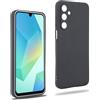 REY Cover in Gel TPU Nera per Samsung Galaxy A16 4G/5G, Ultra Sottile 0,33 mm, Morbido Flessibile, Custodia Silicone