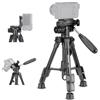 NEEWER BASIC Mini Treppiede Tavolo per Fotocamera con Testa a 3 Vie/Maniglia, Piccolo Selfie Stick Tripod da Tavolo Portatile Metallo con Vite 1/4 per Riprese Video Vlog DSLR, Max 4.4lb/2kg, TP02