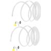 GOOHOCHY 2 Set Tubo Scarico Condensa Condizionatore Kit Completo con Adattatore e Morsetto Tubicino Drenaggio Acqua Resistente e Facile da Montare per Condizionatori Portatili e Finestra