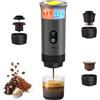 Umisu Macchina da caffè portatile, 3 in 1 Caffettiere Espresso a Capsule con Schermo Digitale, Macchina per caffè espresso con Capsule e Caffè Macinato Riscaldamento Rapido per Ufficio Viaggi