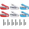 Beufee Macchina da cucire portatile da 6 pezzi, macchina da cucire a mano Mini cucitrice portatile colorata versatile Macchina da rammendo portatile rapida per la casa