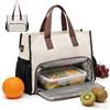 BlyeMichdi Borsa Termica Porta Pranzo, Borsa per il Pranzo 2 in 1 da Donna, 15,6 Pollici, Borsa per Laptop con Scomparto per il Pranzo Isolato, Borsa Frigo Pranzo per Ufficio, Picnic e Viaggi