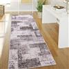 Paco Home Tappeto Salotto Pelo Corto Stile Vintage Astratto Design Moderno Geometrico Motivo Diamante, Dimensione:60x100 cm, Colore:Beige 2
