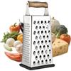 YC Kitchen Grattugia per formaggio, grattugia in acciaio inox, affettatrice per verdure, grattugia quadrata a 4 lati e grattugia da cucina, pratici gadget per la cucina (grande-1)