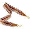YMYGCC Tracolla for borsa in tela for tracolla di lusso da donna, larga, accessori for ricambio(Brown Gold Hook,Length 70cm Width3.8)