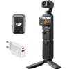 DJI Osmo Pocket 3 Creative Combo Bundle, fotocamera vlog 4K con CMOS da 1 pollice e video 4K/120 fps, stabilizzazione a 3 assi, fotocamera digitale (Spina di ricarica)