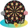 Best Sporting - Bersaglio elettronico per Freccette, con Display LCD, 6 Freccette e Punte di Ricambio, con Adattatore di Rete (Chester 2), 1-8 Giocatori, Colore: Nero