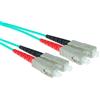 ACT 10 metri LSZH Cavo patch in fibra multimodale 50/125 OM3 duplex con connettori SC