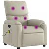 vidaXL Sedia da massaggio in Pelle finta crema