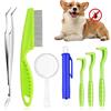 chimoo Set di 7 pinze per zecche, con scatola di immagazzinaggio, per rimuovere le zecche umane, per cani e gatti, per bambini