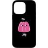 YO! Custodia per iPhone 14 Pro Max I'm Jelly Grumpy Pink Dessert Divertente gioco di parole scherzo dei cartoni animati