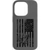 JB's Military Shop Custodia per iPhone 14 Pro Frogman, bandiera americana nera invecchiata