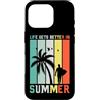 Hello Summer Life Vibes Birthday Holiday Custodia per iPhone 16 Pro Fantastica stagione estiva spiaggia vacanza regalo da viaggio per uomini, donne e bambini