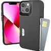 Smartish Custodia a portafoglio per iPhone 13 Mini, con scomparto per carte di credito e carte di credito per Apple iPhone 13 Mini, colore: nero
