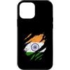 Indian Heritage Graphics Custodia per iPhone 12 mini Bandiera indiana strappata artiglio segni disegno patriottico