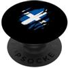 Caledonian Spirit Wear Bandiera scozzese con bandiera strappata di Saltire National Pride PopSockets PopGrip Adesivo
