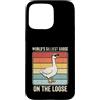 Funny Silly Goose Custodia per iPhone 15 Pro Max Oca stupida sul sciolto