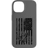 JB's Military Shop Custodia per iPhone 14 Frogman, bandiera americana nera invecchiata