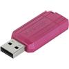 Verbatim chiavetta USB PinStripe 64GB I USB 2.0 I Memoria USB I Per Laptop Notebook Ultrabook TV Autoradio I Penna USB 2.0 I Pendrive con meccanismo a scorrimento I Hot Pink