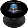 1000 Tees Chip AI -AI Core Edition - Progettazione del progetto del processore neurale PopSockets PopGrip Adesivo