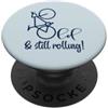 LINE ART AESTHETIC MINIMALIST Papà ciclista anziano - Nonno bicicletta Ciclismo PopSockets PopGrip Adesivo