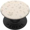 Floral Summer Bows And Seashell Soft Gir Fiocchi estivi floreali e spiaggia estetica conchiglia su beige PopSockets PopGrip Adesivo