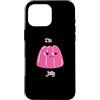 YO! Custodia per iPhone 16 Pro Max I'm Jelly Grumpy Pink Dessert Divertente gioco di parole scherzo dei cartoni animati