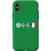 Soccer, Football , France , Vibes Custodia per iPhone X/XS Bandiera Francia Heartbeat - Soccer Fan Vibes - Calcio