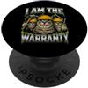 Mechanic I Am The Warranty Funny Craftsm Bootleg Meme Sono il meccanico in garanzia, amante delle auto PopSockets PopGrip Adesivo