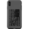 JB's Military Shop Custodia per iPhone XS Max Frogman, bandiera americana nera invecchiata
