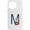 Timowo Studio Custodia per iPhone 14 Pro Max Lontra Con Libro Lettera M