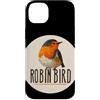 Robin Bird Outfit Custodia per iPhone 14 Plus Red Robin Bird Look