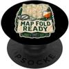Jimbeels MAP FOLD READY Mappa Bussola Percorso PopSockets PopGrip Adesivo