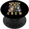 Grandio Design Beer & Alcohol Lover Drin Home Brew Crew Bears Birra artigianale Birra Brewmaster divertente PopSockets PopGrip Adesivo
